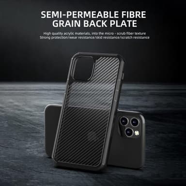 Semi-transparent slagbeskyttelse til iPhone 11 Pro Max