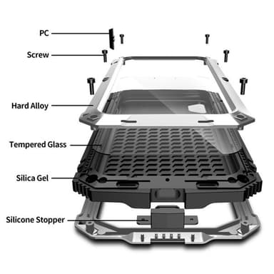 Schockproof Deksel iPhone XR med holder