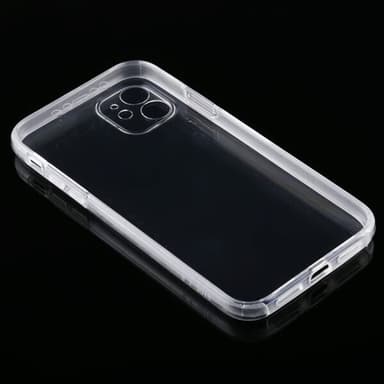 Ekstra tynt dobbelsidig deksel til iPhone 11 Gjennomsiktig