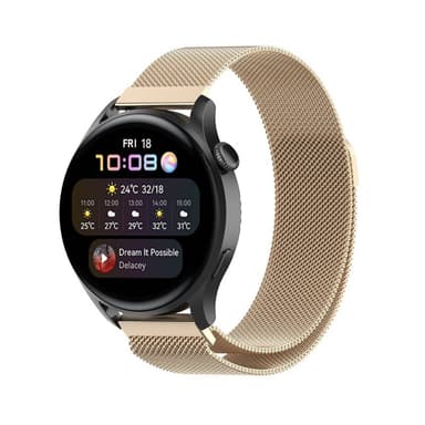 Milanese armbånd Huawei Watch 3 - Vintage Gold