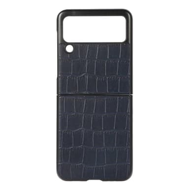 Krokodillelær deksel Samsung Galaxy Z Flip 3  - Blå