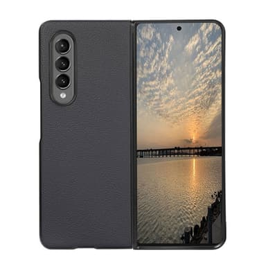 Lær deksel Samsung Galaxy Z Fold 3  - Grå