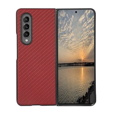 Karbonfiber deksel Samsung Galaxy Z Fold 3  - RØD