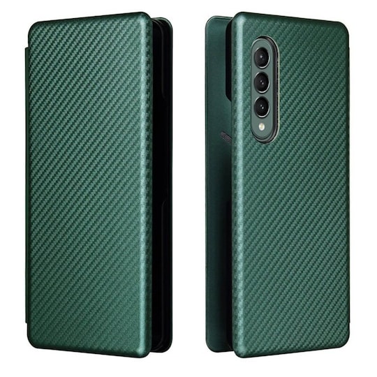 Carbon Flipcase deksel Samsung Galaxy Z Fold 3  - Grønn