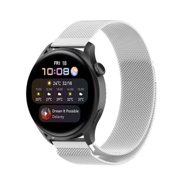 Milanese armbånd Huawei Watch 3 Pro - Sølv