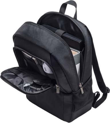 Dicota Backpack Base, Ryggsäck 14,1", 2 fack 4 fickor, Svart