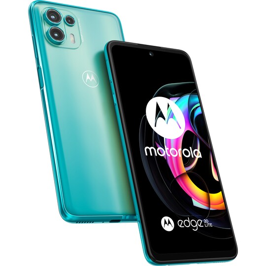 Motorola Edge 20 lite - 5G smarttelefon 8/128GB (lagoon green)