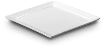 Tallerken firkantet med smal fane Tendence 6-pk