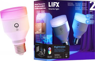 LIFX Nightvision LED-pære E27 (2-pakk)
