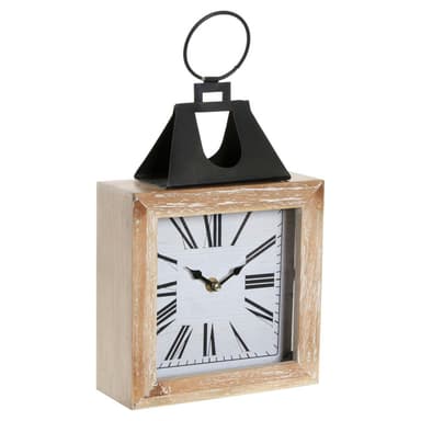Pöytäkello DKD Home Decor Tradisjonell Jern Tre MDF (20 x 8 x 36 cm)