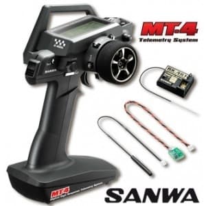 Sanwa Radio MT-4 Telemetry 2.4Ghz 4ch w/2x servo