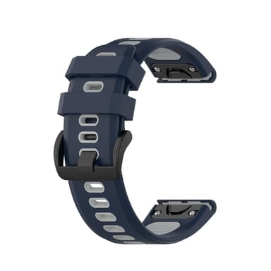 Garmin Fenix3 / 6X / 5X armbånd Silikon grå / blå