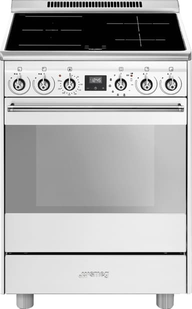 Smeg Classic 60 cm induksjonskomfyr SPSK60IB9 (hvit)
