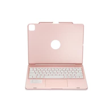 iPad Air 4 10.9 "/ iPad Pro 11" Bluetooth-tastatur med etui / deksel rosa