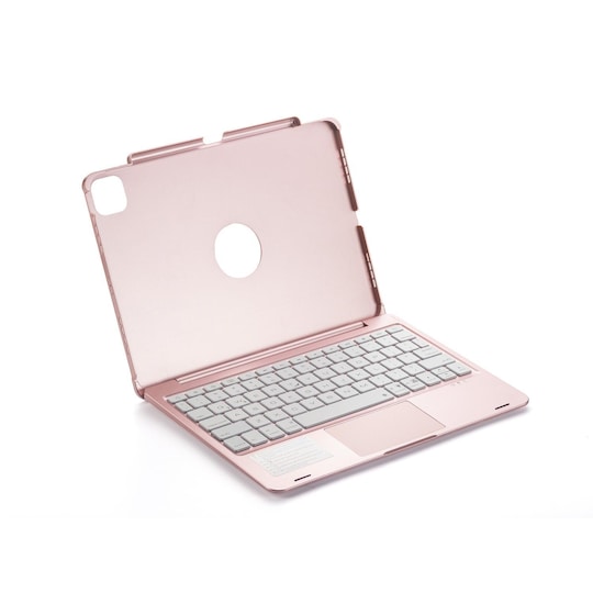 iPad Air 4 10.9 "/ iPad Pro 11" Bluetooth-tastatur med etui / deksel rosa