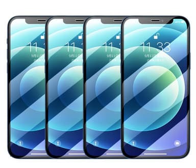 Skjermbeskytter iPhone 12 Pro Max Herdet glass 3-pakke