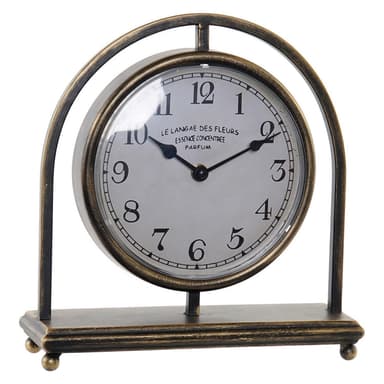 Pöytäkello DKD Home Decor Vintage Metall Tre MDF (26.5 x 9 x 28 cm)