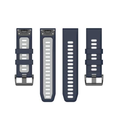 Garmin Fenix 5/6 armbånd Silikon Grå / Blå
