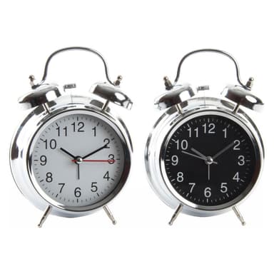Pöytäkello DKD Home Decor Klassisk Metall (12 x 6 x 17 cm) (2 pcs)