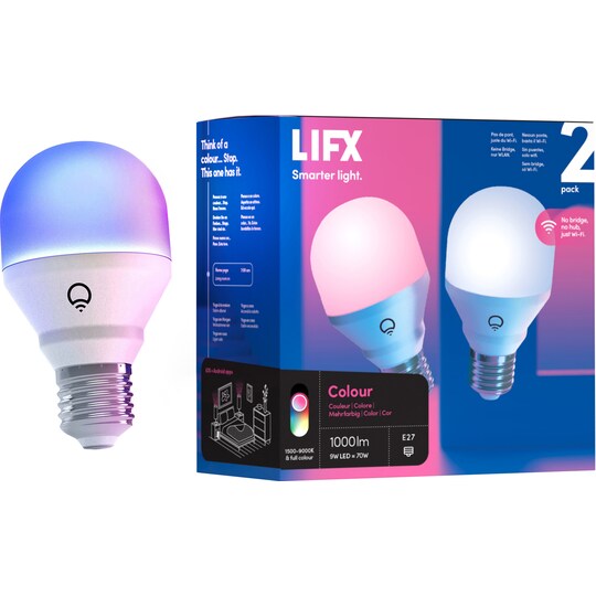 LIFX smart LED-pære 6324977 (2-pakning)