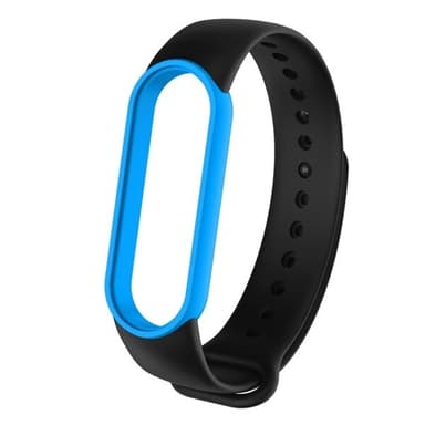 Silikonarmbånd til Xiaomi Mi Bånd 5 Svart & Blå