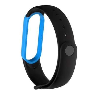 Silikonarmbånd til Xiaomi Mi Bånd 5 Svart & Blå