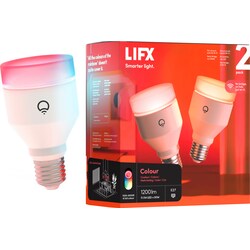 LIFX Colour LED-pære E27 (2-pakk)