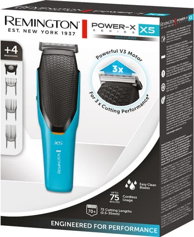 Remington Power X Series X5 hårklipper HC5000 (sort/turkis)