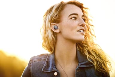 Jabra Elite 3 trådløse in-ear hodetelefoner (marineblå)