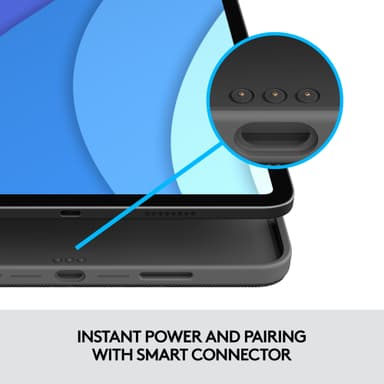Logitech Combo Touch tastaturdeksel for iPad Pro 11 (grå)