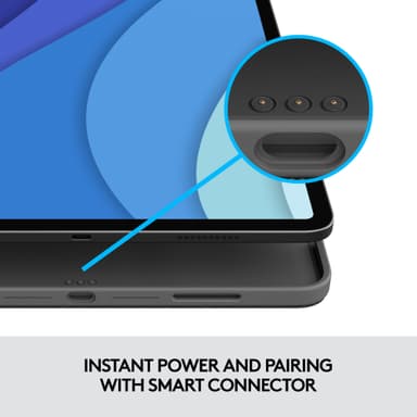 Logitech Combo Touch tastaturdeksel for iPad Pro 12.9 (grå)