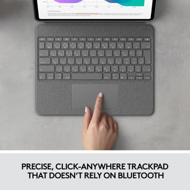 Logitech Combo Touch tastaturdeksel for iPad Pro 12.9 (grå)