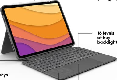 Logitech Combo Touch tastaturdeksel for iPad Air(grå)