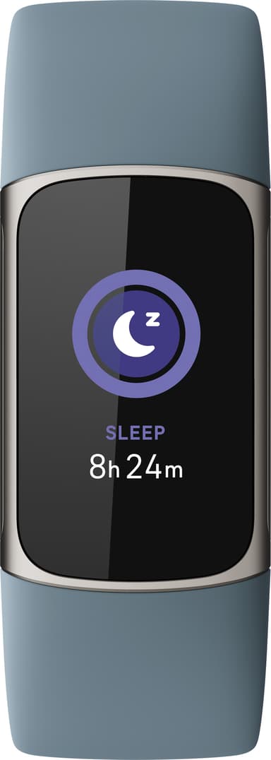 Fitbit Charge 5 aktivitetsarmbånd (steel blue/platinum)