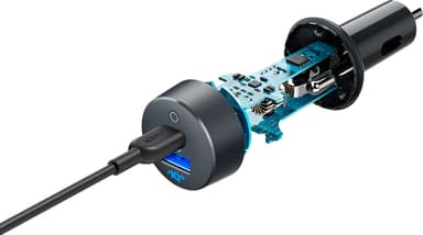 Anker PowerDrive PD+2 dobbel USB billader (sort)