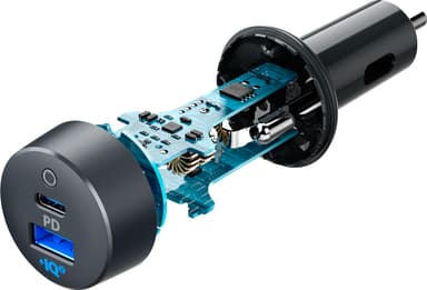 Anker PowerDrive PD+2 dobbel USB billader (sort)