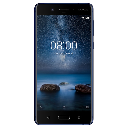 Nokia 8 smarttelefon (herdet blå)