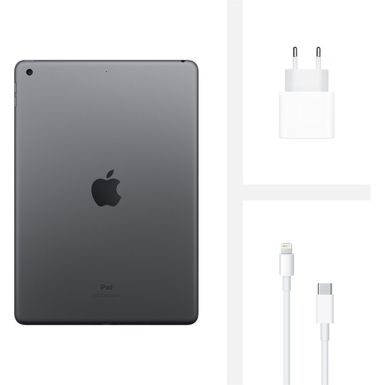 iPad 10.2" (2020) 128 GB WiFi (stellargrå)