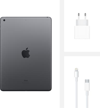 iPad 10.2" (2020) 128 GB WiFi (stellargrå)