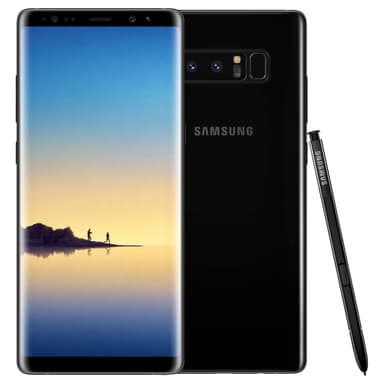 Samsung Galaxy Note8 smarttelefon (sort)
