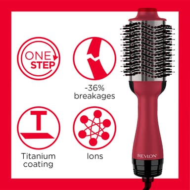 Revlon Pro Collection Titanium varmluftsbørste RVDR5279UKE (rød)