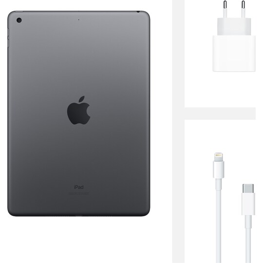 iPad 10,2" (2020) 32 GB WiFi (stellargrå)