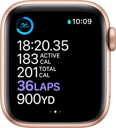 Apple Watch Series 6 40mm GPS (gullfarget alu/sandrosa sportsreim)