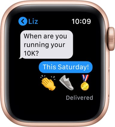 Apple Watch Series 6 40mm GPS (gullfarget alu/sandrosa sportsreim)