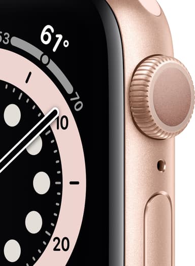Apple Watch Series 6 40mm GPS (gullfarget alu/sandrosa sportsreim)