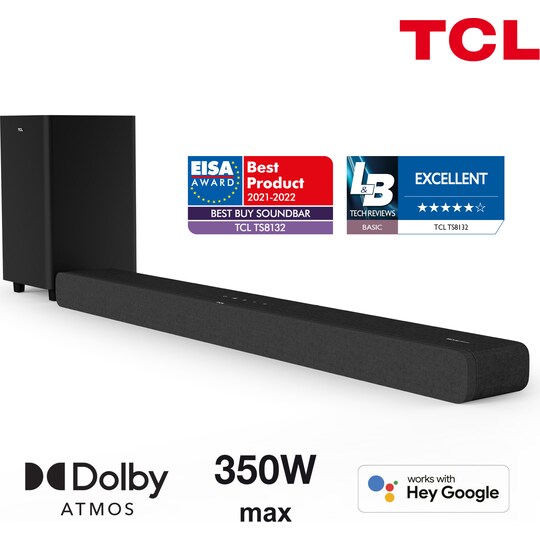 TCL TS8132 3.1.2 kanals lydplanke (sort)