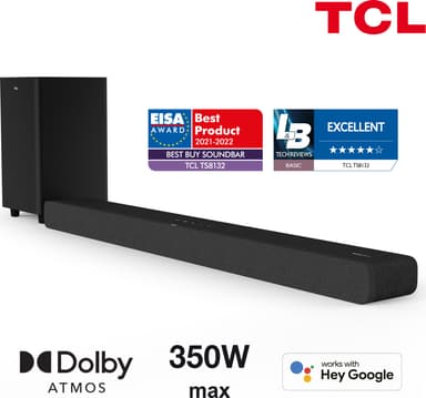 TCL TS8132 3.1.2 kanals lydplanke (sort)
