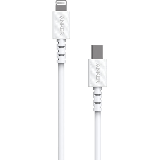 Anker USB-C til Lightning kabel 1,8m (hvit)