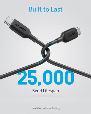 Anker PowerLine III USB-C til USB-C 2.0 kabel 1,8m (sort)
