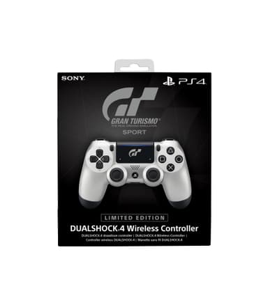 PS4 DualShock 4 kontroll: Gran Turismo Sport (sølv)
